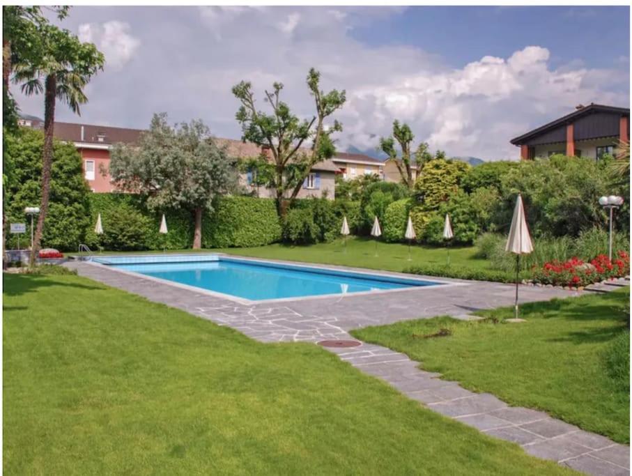 Ascona: Residenza Sabrina,App 2.5 Locali E Piscina Apartman Kültér fotó